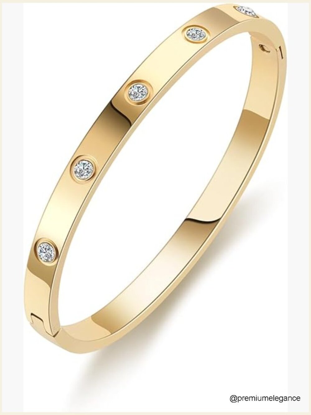 Gold Plated Stainless Steel Bangle Bracelet Love Friendship Jewelry Gift